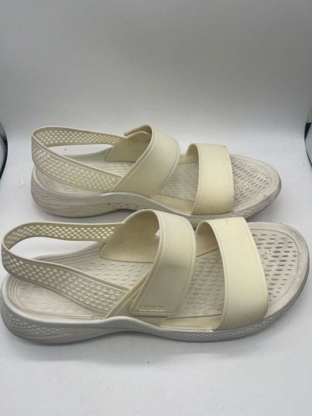 Crocs Lite Ride Sz 10  Cteam & White - Picture 2 of 6